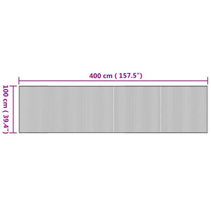Bambus Teppich Natur 100x400 cm