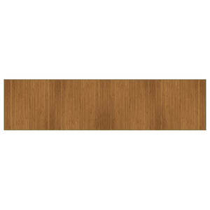 Brauner Bambus Teppich 100x400 cm