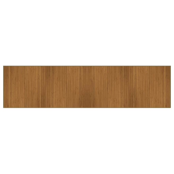 Brauner Bambus Teppich 100x400 cm