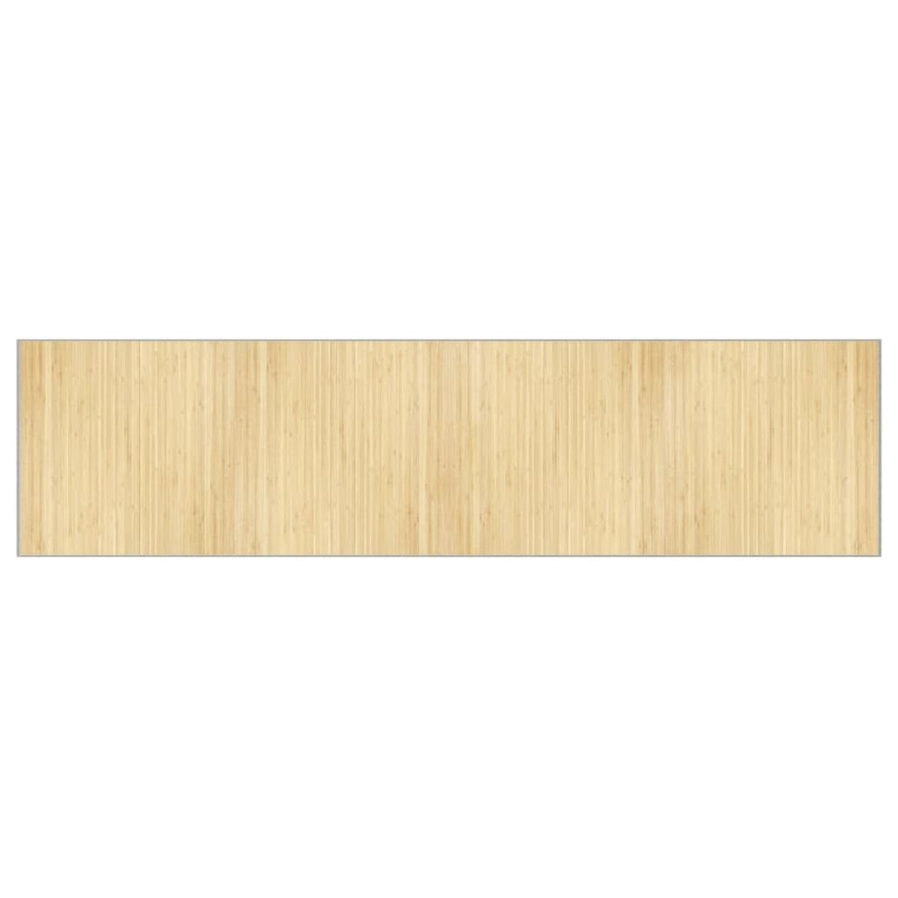 vidaXL Tapis rectangulaire Naturel clair 100x400 cm Bambou