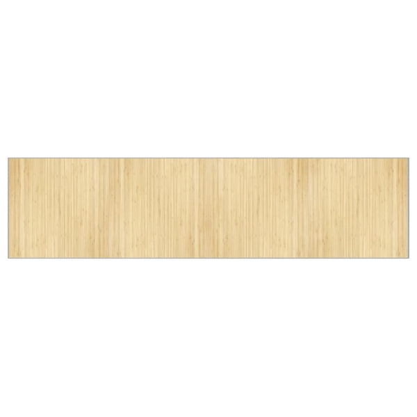 Bambus Teppich Hell 100x400 cm