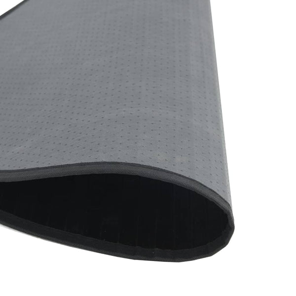 Runder Bambus Teppich Schwarz 60 cm