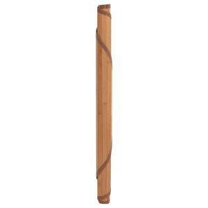 Runder Bambus Teppich Natur 60 cm