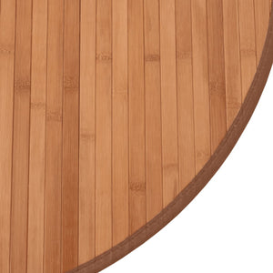Runder Bambus Teppich Natur 60 cm