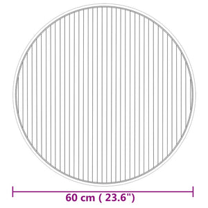 Runder Bambus Teppich Natur 60 cm