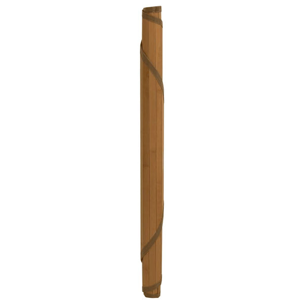 Runder Bambus Teppich Braun 60 cm