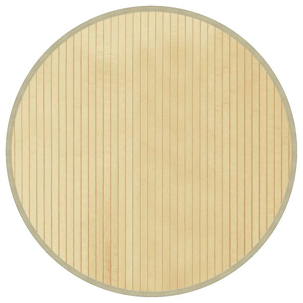 vidaXL Tapis Rond Clair Naturel 60 cm Bambou