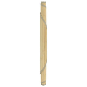vidaXL Tapis Rond Clair Naturel 60 cm Bambou