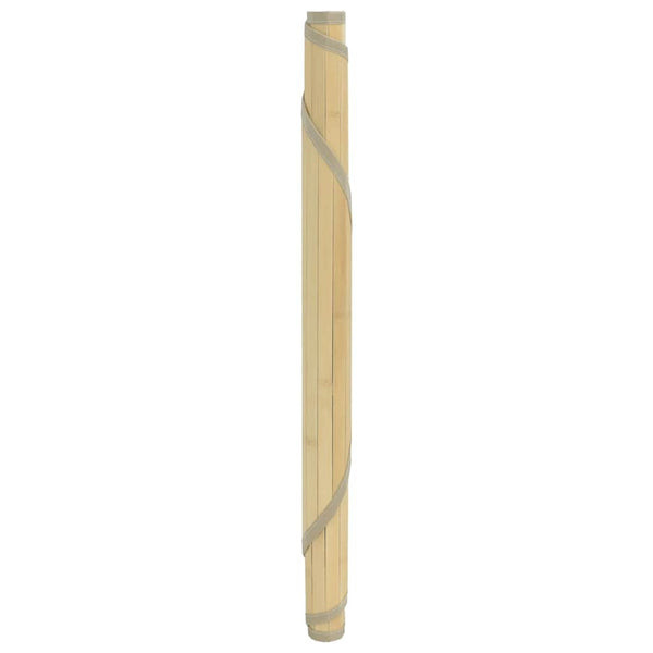 vidaXL Tapis Rond Clair Naturel 60 cm Bambou