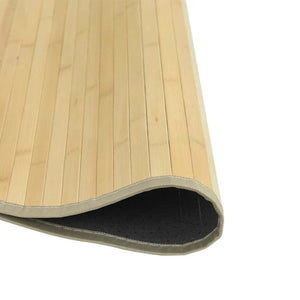 vidaXL Tapis Rond Clair Naturel 60 cm Bambou