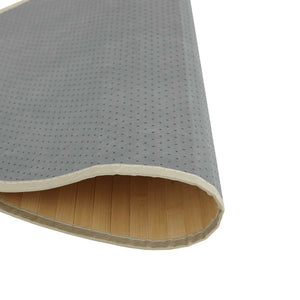 vidaXL Tapis Rond Clair Naturel 60 cm Bambou