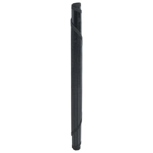 Runder Bambus Teppich Schwarz 80 cm