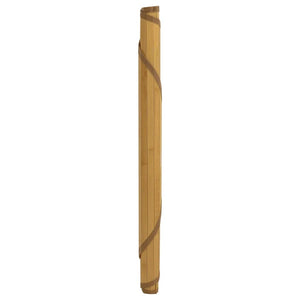 Runder Bambus Teppich Natur 80 cm