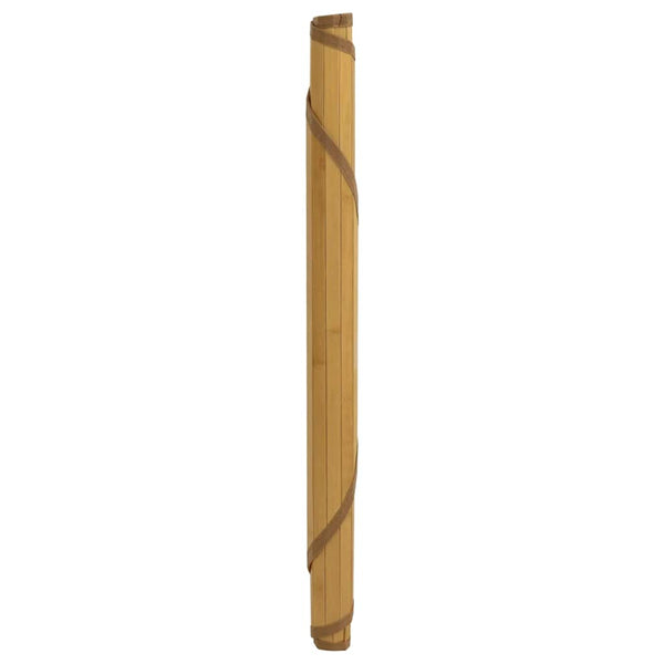 Runder Bambus Teppich Natur 80 cm