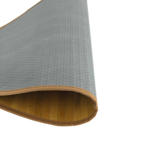 Runder Bambus Teppich Natur 80 cm