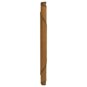 Runder Bambus Teppich Braun 80 cm