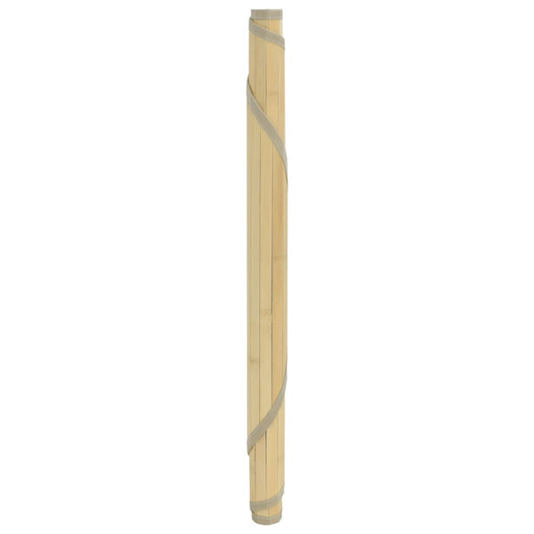 vidaXL Tapis Rond Clair Naturel 80 cm Bambou
