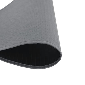 Runder Teppich Grau 80cm Bambus