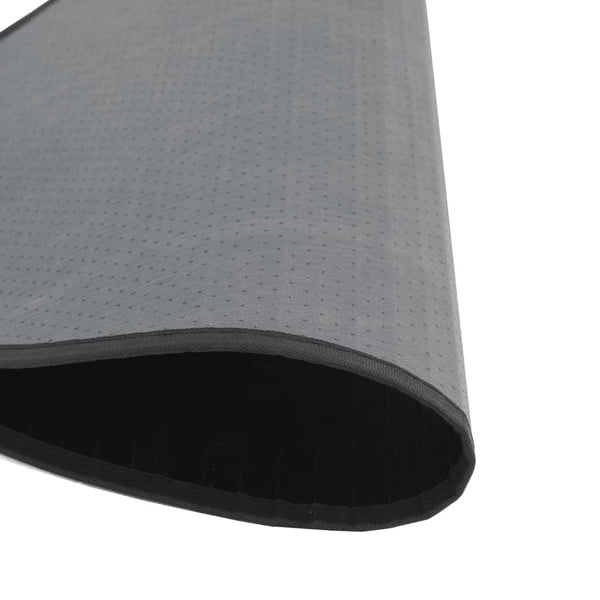 Runder Bambus Teppich Schwarz - 100cm