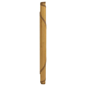 Runder Bambus Teppich Natur 100cm