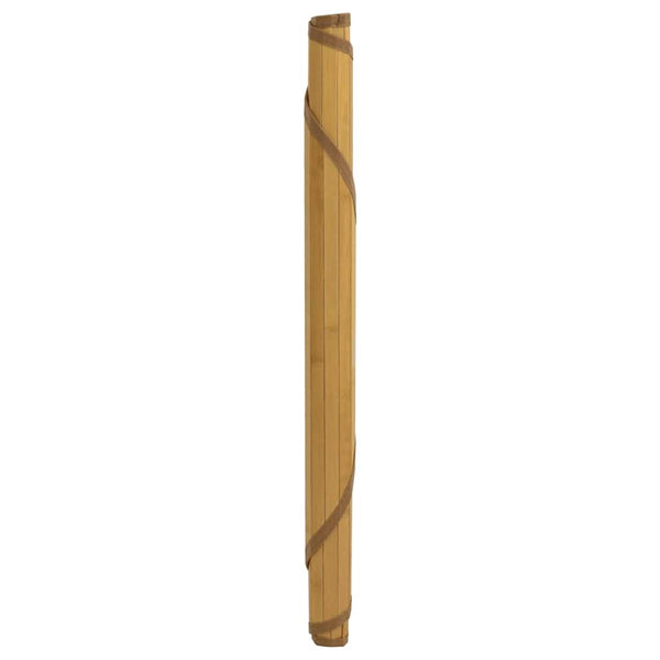 Runder Bambus Teppich Natur 100cm