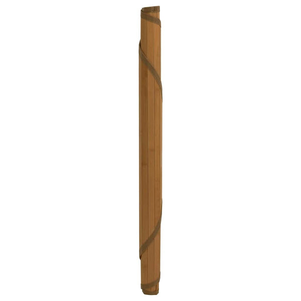 vidaXL Tapis rond marron 100 cm bambou
