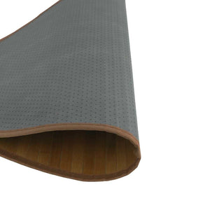 vidaXL Tapis rond marron 100 cm bambou
