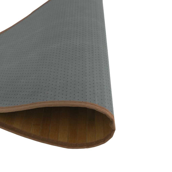 vidaXL Tapis rond marron 100 cm bambou