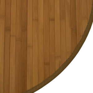 vidaXL Tapis rond marron 100 cm bambou