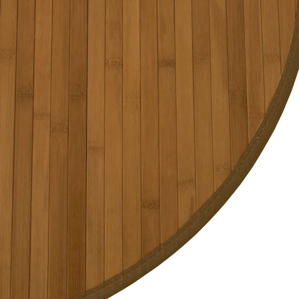 vidaXL Tapis rond marron 100 cm bambou