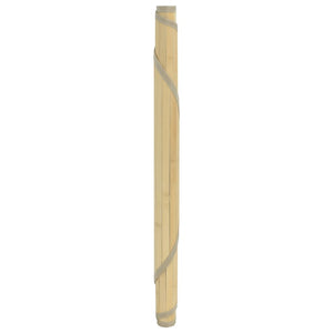 Runder Bambus Teppich Natur 100 cm