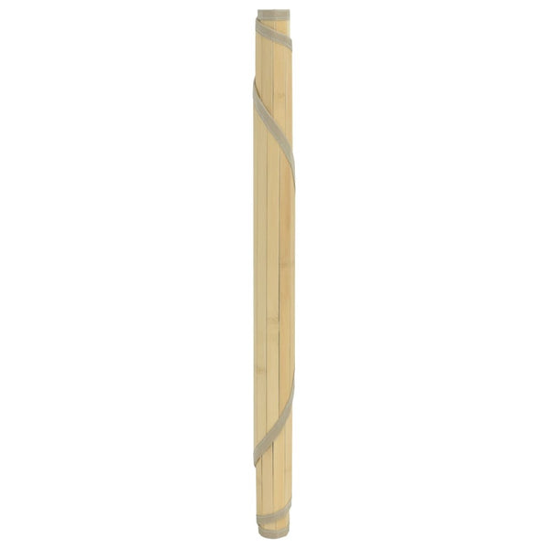 Runder Bambus Teppich Natur 100 cm