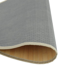 Runder Bambus Teppich Natur 100 cm