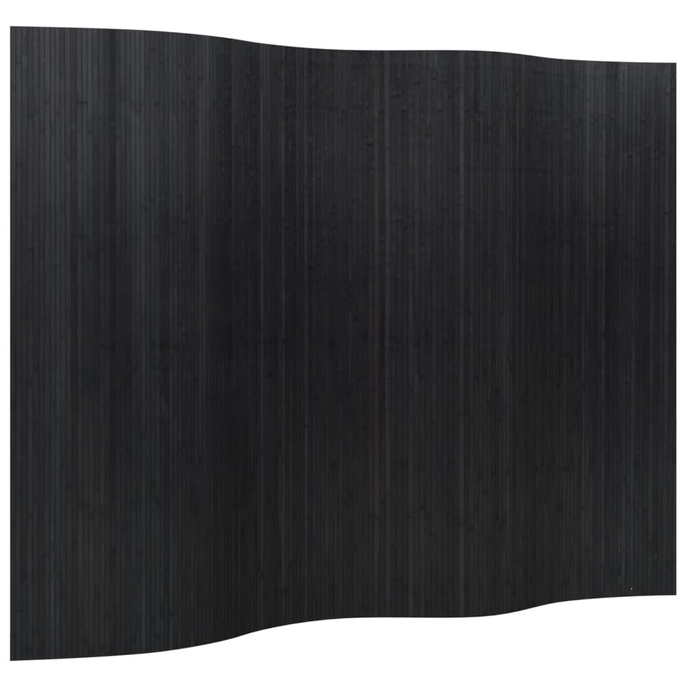 Schwarzer Bambus Paravent 250x165 cm