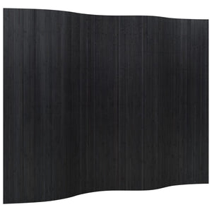 Schwarzer Bambus Paravent 250x165 cm