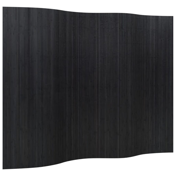 Schwarzer Bambus Paravent 250x165 cm