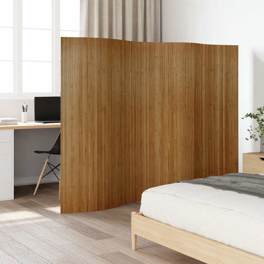 Bambus Paravent Braun 250x165 cm