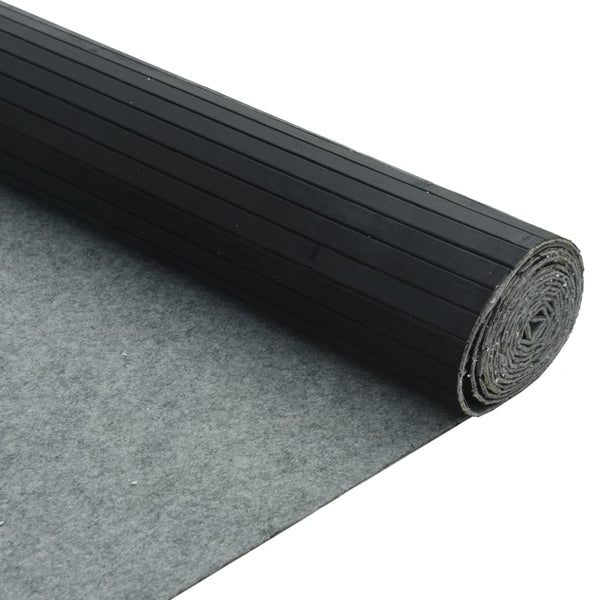 Schwarzer Bambus Paravent, 400x165 cm
