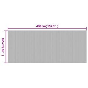 Schwarzer Bambus Paravent, 400x165 cm