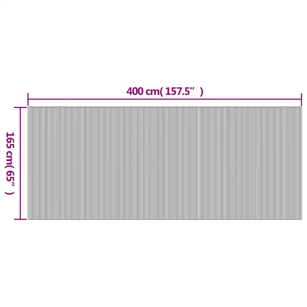 Bambus Paravent Braun 400x165 cm