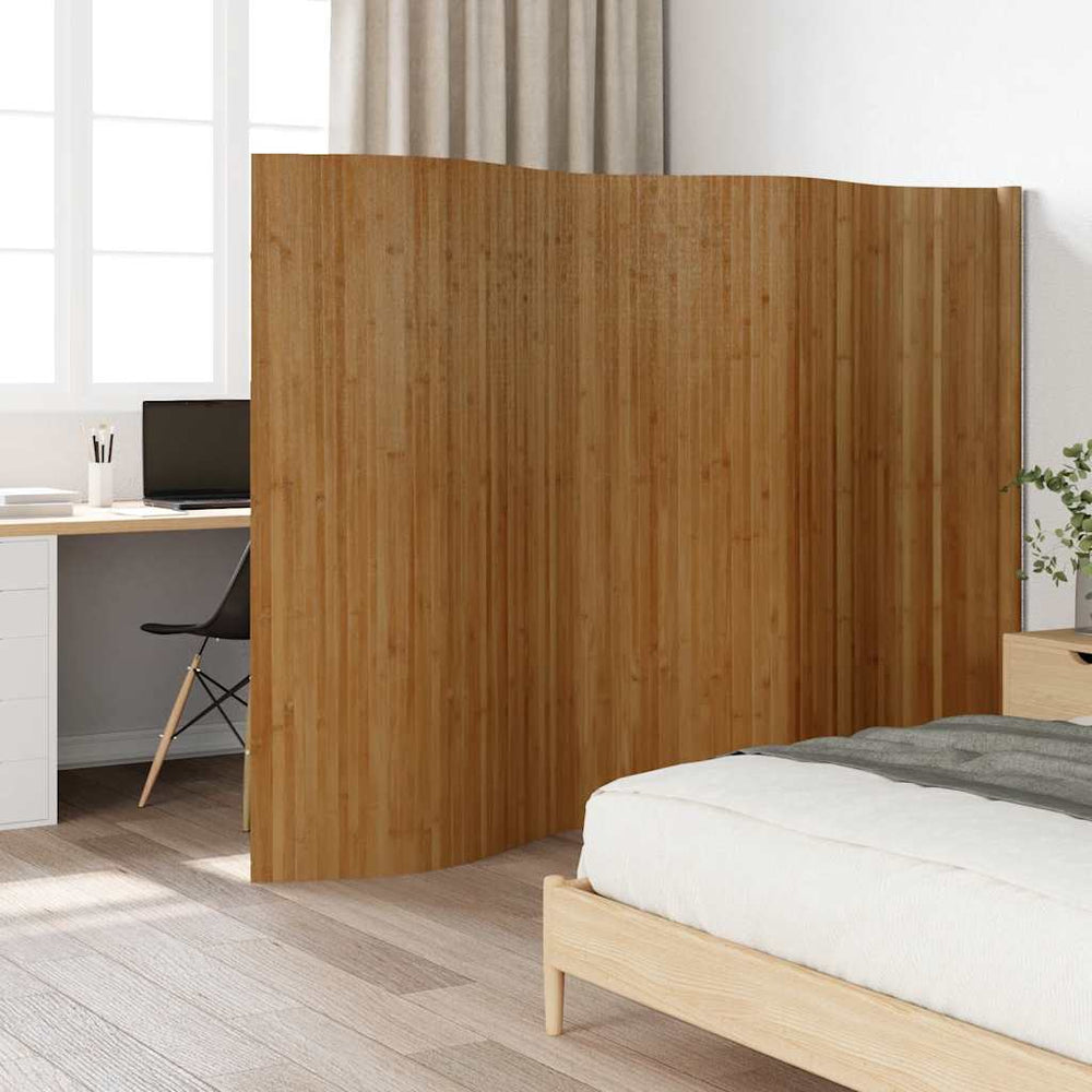 Bambus Paravent Braun 400x165 cm