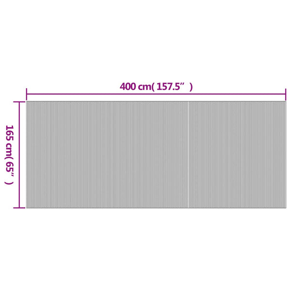 Bambus Paravent Raumteiler Natur 400x165 cm