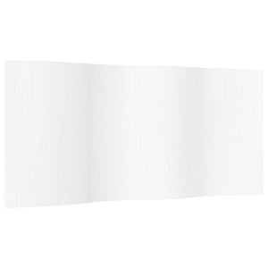 Weißer Bambus Paravent, 400 cm Breit