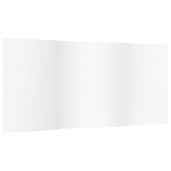 Weißer Bambus Paravent, 400 cm Breit