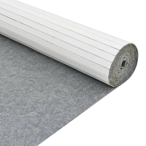 Weißer Bambus Paravent, 400 cm Breit