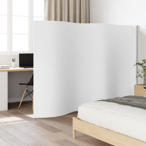 Weißer Bambus Paravent, 400 cm Breit