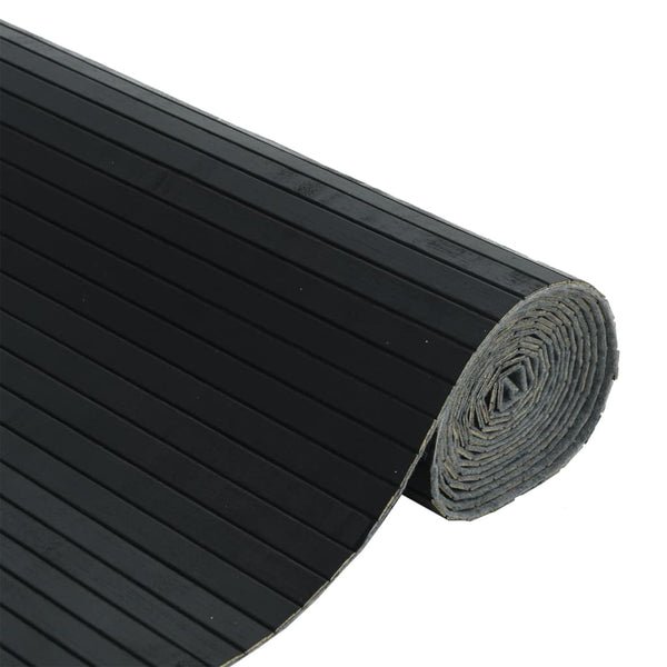 Schwarzer Bambus Paravent, 600x165 cm