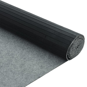 Schwarzer Bambus Paravent, 600x165 cm