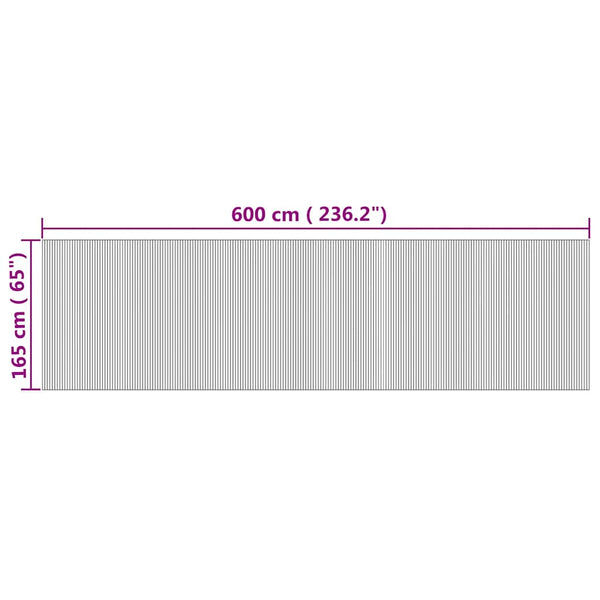 Bambus Paravent Natur 600x165 cm