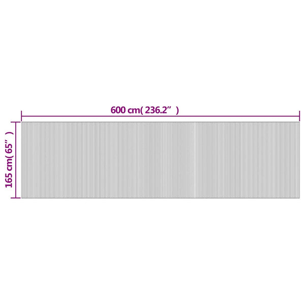 Bambus Paravent Braun 600x165 cm